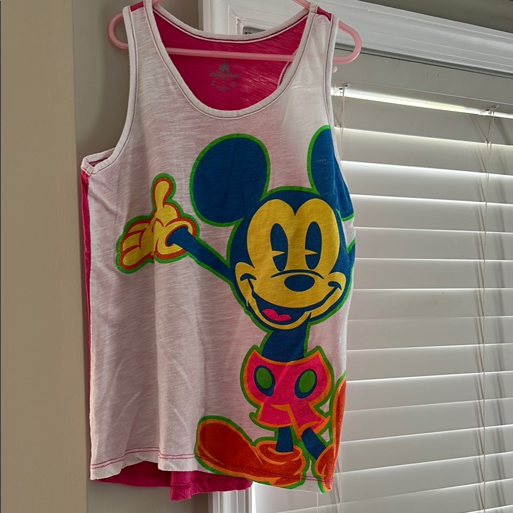 Disney Kids Tank Top with Mickey Mouse - White, Blue, Yellow, Pink, Orange